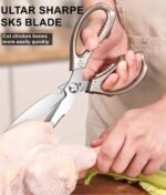 Kitchen Scissors, All Purpose，Ultra Sharp Meat Scissors，Heavy Duty Cooking Scissor，Dishwash Safe Stainless Steel Kitchen Shears for Food, Chicken Bones, Turkey - Image 5