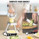 VEVOR Commercial Vegetable Fruit Chopper 1/4" Blade Heavy Duty Professional Food Dicer Kattex French Fry Cutter Onion Slicer Stainless Steel for Tomato Peppers Potato Mushroom - Image 4