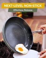 Nuwave Lux 13-Piece Premium Cookware Collection, Healthy G10 Duralon Blue Ceramic Nonstick, Ultra Durable, PFAS-Free, Lightweight & Works on All Cooktops - Image 4