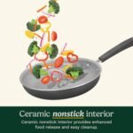 Cuisinart 11-Piece Nonstick Cookware Set, Ceramica XT, Black, 54C-11BK - Image 4