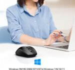 TECKNET Bluetooth Mouse, 4800 DPI Wireless Mouse, 2-Year Battery 6 Adjustable DPI, 6 Buttons Compatible with Laptop/Windows/Computer - Black - Image 5