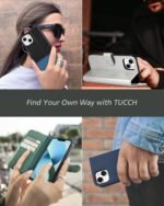 TUCCH Case Wallet for iPhone 13 (6.1") 2021, RFID Blocking 3 Card Holder Kickstand PU Leather Flip Folio, [Shockproof TPU Inner Shell] Phone Cover, Black - Image 6