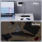 Powered USB Hub 3.0, 10-Port USB Splitter Hub with Individual On/Off Switches and 12V/2A Power Adapter USB Extension - Image 7