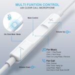 [2 Pack] WEIZY Aux Earbuds/Earphones, Vize 3.5mm Wired Headphones Noise Isolating Earphones Volume Control & Built-in Microphone Compatible with iPhone/Samsung/Android/MP3/MP4 - Image 3