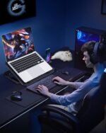 AICHESON Laptop Cooling Pad for 12-15.6 Inch, 6 Cooler Fans with Blue Lights, Laptop Cooling Stand with 2 USB Ports (Blue) - Image 6