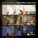 Philips Hue Motion Sensor - Exclusively for Philips Hue Smart Lights - Requires Hue Bridge - Easy, No-Wire Installation - Image 4