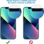 JETech Privacy Screen Protector for iPhone 16e 2025, iPhone 13/13 Pro 6.1-Inch, Anti Spy Tempered Glass Film, 2-Pack - Image 4