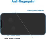 JETech Privacy Screen Protector for iPhone 16e 2025, iPhone 13/13 Pro 6.1-Inch, Anti Spy Tempered Glass Film, 2-Pack - Image 5