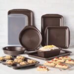 Circulon Nonstick Bakeware Set with Nonstick Bread Pan, Baking Pans, Baking Sheets, Cookie Sheets, Cake Pan and Muffin Pan / Cupcake Pan - 10 Piece, Chocolate Brown - Image 3
