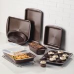Circulon Nonstick Bakeware Set with Nonstick Bread Pan, Baking Pans, Baking Sheets, Cookie Sheets, Cake Pan and Muffin Pan / Cupcake Pan - 10 Piece, Chocolate Brown - Image 8