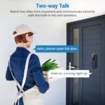 1080p Smart Video Doorbell Camera Wireless, Doorbell Receiver Included, Live View, AI Human Detection, Night Vision, Cloud Storage, 2.4G WiFi, Battery Powered, Indoor Outdoor Surveillance - Image 4