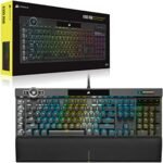 Corsair K100 RGB Mechanical Gaming Keyboard - Cherry MX Speed RGB Silver Keyswitches - PBT Double-Shot Keycaps - Elgato Stream Deck and iCUE Compatible - QWERTY NA Layout - Black - Image 7