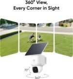 eufy Security SoloCam E30, 4-Cam Pack Kit, Security Cameras Wireless Outdoor, Solar Camera Outdoor Wireless, 360° Pan, AI Tracking, 2K Clarity, No Monthly Fee - Image 3
