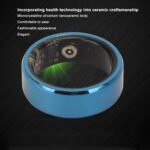 ciciglow Smart Ring, Ceramic Smart Ring Health Sleep Monitoring Step Counter Remote Camera, IP68 Intelligent Wearable Device for JYouPro APP (8) - Image 3