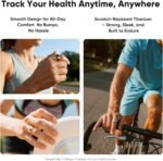 Titanium Smart Ring for Women & Men – Ultra-Light (2.7–3.2g), 4–6 Days Battery, 500mAh Case for 3 Recharges, Health & Fitness Tracker (Rose Gold 9) - Image 4