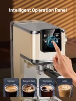 KEENSTAR 20Bar Espresso Machine with Rapid Cold Brew, Hot & Iced Coffee Machine, Espresso Maker with Milk Frother Steam Wand, Touch Screen with 40oz Water Tank for Latte, Cappuccino, Gift - Image 4