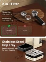 KEENSTAR 20Bar Espresso Machine with Rapid Cold Brew, Hot & Iced Coffee Machine, Espresso Maker with Milk Frother Steam Wand, Touch Screen with 40oz Water Tank for Latte, Cappuccino, Gift - Image 5