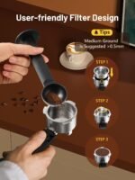 KEENSTAR 20Bar Espresso Machine with Rapid Cold Brew, Hot & Iced Coffee Machine, Espresso Maker with Milk Frother Steam Wand, Touch Screen with 40oz Water Tank for Latte, Cappuccino, Gift - Image 6