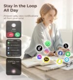 Iaret Smart Watch for Women, 1.83" HD Fitness Tracker with 4 Bands, Answer/Make Calls, Heart Rate/Sleep/SpO2/Step Tracking, 100+ Sport Modes, Android/iPhone Compatible Gift (Rose Gold) - Image 4