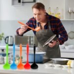 5 Pieces Silicone Ladles for Cooking - Small Soup Ladle Spoon Heat Resistant Kitchen Ladle Spoons, Cooking and Serving Spoon for Soup Sauce Chili Gravy Canning Pouring (5 Colors) - Image 4