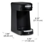 Hamilton Beach Commercial 1 Cup Pod Coffeemaker, Black, Single Serve Coffee Brewer, HDC200B - Image 4