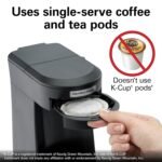 Hamilton Beach Commercial 1 Cup Pod Coffeemaker, Black, Single Serve Coffee Brewer, HDC200B - Image 5