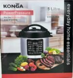Electric Pressure Cooker, 5L Multi-Function Cooker, 8-in-1 Rice Cooker, Soup Maker, Black/Stainless Steel - Image 4