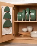 Caraway Deluxe Non-stick Ceramic Cookware Set (16 Piece) Pots, Frying Pans, Lids and Kitchen Storage - PFAS & PFOA Free - Oven Safe Pan Set & Compatible with All Stovetops - Navy - Image 4