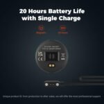 moofit HW401 Heart Rate Monitor Armband, IP67 Waterproof, Support Bluetooth/ANT+, Rechargeable Optical Heart Rate Sensor Bracelet Works with Wahoo, Strava, Elite HRV - Image 3