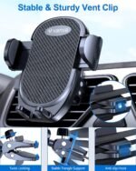 vanva Universal Air Vent Car Mount, [ Big Phones & Thick Case Friendly ] Cell Phone Holder for Car Hands Free Clamp Cradle Vehicle fit for All Apple Smartphone - Image 4