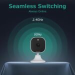 4MP Cameras for Home Security with Audio and Video, Outdoor Security Camera Indoor, 2.4g/5g Cameras for House/Pet/Baby, Plug and Play, Support 128G Card Storage (Not Included), Wired - Image 3