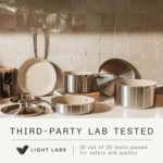 Made In Cookware - 3-Piece (Includes 8",10",12") Ceramic Non Stick Frying Pan Set (Stainless Handle) - 5-Ply Stainless Clad with Stay-Cool Handle - Professional Cookware - Image 3