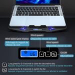TopMate C5 12-15.6 inch Gaming Laptop Cooler Cooling Pad | 5 Quiet Fans and LCD Screen | 2500RPM Strong Wind Designed for Gamers and Office - Image 5