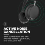 Raycon Essential Bluetooth Headphones - Over The Ear, Active Noise Cancelling Wireless Headphones + Awareness Mode, Bluetooth Headset with Mic, 50 Hours of Battery Life (Black) - Image 4