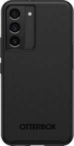 OtterBox Galaxy S22 Symmetry Series Case - Black, Ultra-Sleek, Wireless Charging Compatible, Raised Edges Protect Camera & Screen - Image 3
