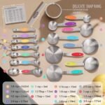 Measuring Cups 17-Piece Measuring Set with Cups and Spoons, Stainless Steel, Includes Magnetic Conversion Chart and Leveler - Image 3