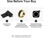 Titanium Smart Ring for Women & Men – Ultra-Light (2.7–3.2g), 4–6 Days Battery, 500mAh Case for 3 Recharges, Health & Fitness Tracker (Gold 9) - Image 3