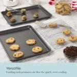 Chicago Metallic Professional Non-Stick Cookie and Jelly-Roll Pan Set with Cooling Rack, 17 by 12.25 Inches - Image 3