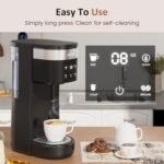 SUNVIVI Iced Coffee Maker, Single Serve Coffee Maker with 3 Brewing Options for K Cup Pod or Ground Coffee, 30oz Removable Water Reservoir & Reusable Filter, Ideal for Home & Office, Black - Image 6