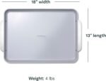 Caraway Non-Stick Ceramic Baking Sheet - Naturally Slick Ceramic Coating - Non-Toxic, PTFE & PFOA Free - Perfect for Baking, Roasting, and More - Large (18" x 13") - Gray - Image 4