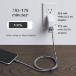 Amazon Basics Fast Charging USB-A to Lightning Nylon Braided Charger Cable, MFi Certified for Apple iPhone and iPad, Durable, 3 Foot, Dark Gray - Image 5
