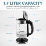 AROMA® Professional 1.7L / 7-Cup Digital Glass Water Kettle (AWK-170D) - Image 4