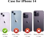 MMHUO for iPhone 14 Case with Card Holder, Flower Magnetic Back Flip Case for iPhone 14 Wallet Case for Women, Protective Case Phone Case for iPhone 14,Mint - Image 4