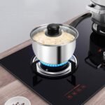 Stainless Steel Pot Set with Lid 6pcs,Sauce Pans 1QT & 2QT & 3QT Set,Triply Bottom Stainless Steel Pot Set - Image 3