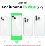 ORNARTO Compatible with iPhone 15 Plus Case 6.7", Slim Liquid Silicone 3 Layers Full Covered Soft Gel Rubber Cover Protective Phone Case with Anti-Scratch Microfiber Lining-Pink - Image 3