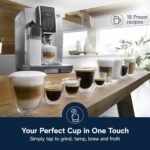 De'Longhi Dinamica LatteCrema Espresso Machine with Automatic Milk Frother for Latte, Cappuccino, Built-in Grinder, Silver, ECAM35075SI - Image 3