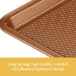 Ayesha Curry Nonstick Bakeware Toaster Oven Set with Nonstick Baking Pan, Cookie Sheet / Baking Sheet and Muffin Pan / Cupcake Pan - 4 Piece, Copper Brown - Image 4