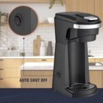 Newhouse Single Serve Coffee Maker compatible with K-cups Water Reservoir, Versatile Ground Coffee & K-Cup Compatibility, Adjustable Tray for Travel Mugs - Image 3