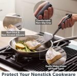 DI ORO - Chef Series FLEX Silicone Spatula 600ºF Heat-Resistant Flexible Silicone Rubber Turner Spatulas (3-Piece Set) - Image 3