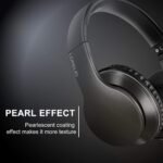LORELEI X6 Over-Ear Wired Stereo Bass Headphones with Microphone, Lightweight, Foldable & Portable with 1.45M No-Tangle for Smartphone, Tablet, MP3/4, Space Black - Image 3